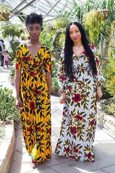 Pagne hibiscus, Maxi dress, Off-The-Shoulder Dress: Maxi dress,  Traditional African Outfits  