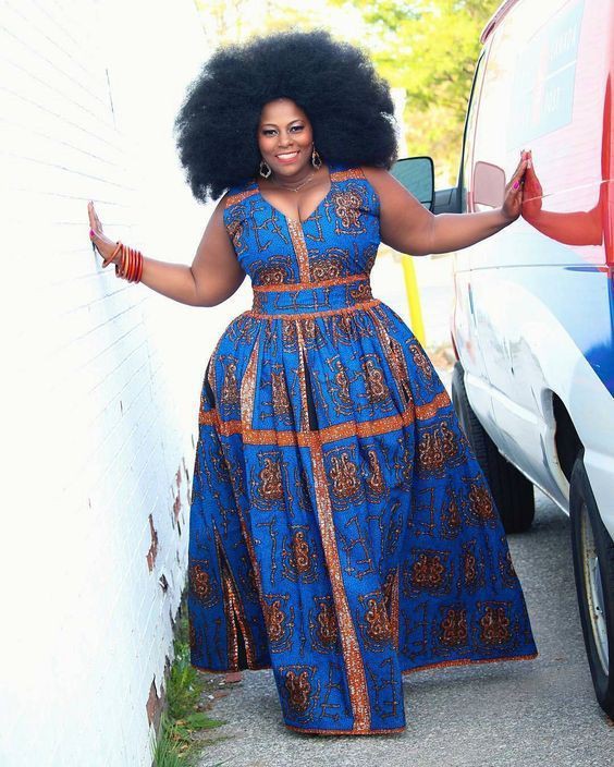 Plus size ankara dresses: Plus size outfit,  Plus Size Ankara  