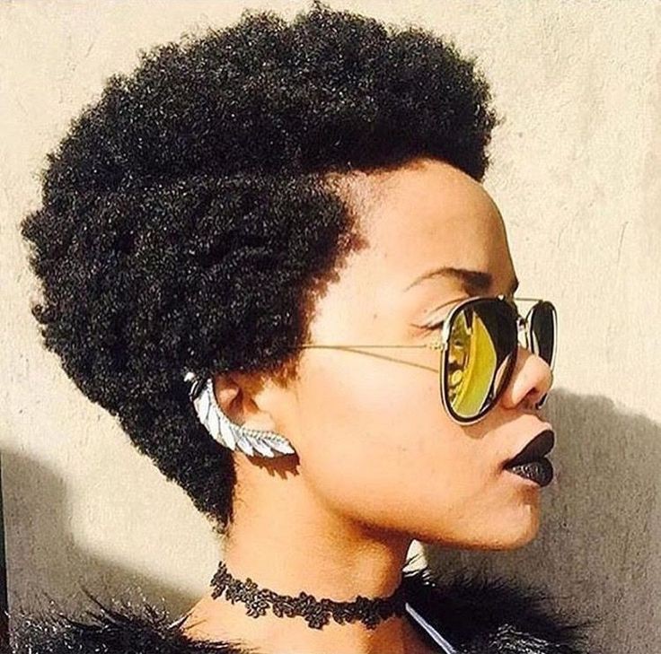 Short natural hairstyles on Stylevore