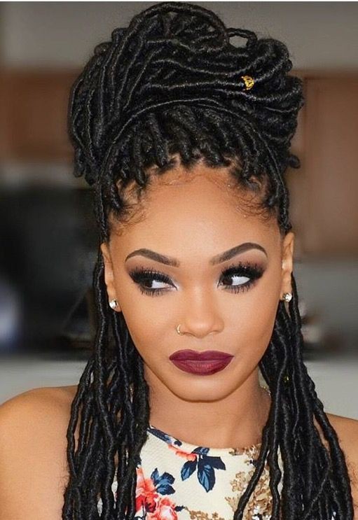 Braided hairstyles for black women: Lace wig,  Crochet braids,  Braided Hairstyles,  Hair Care  