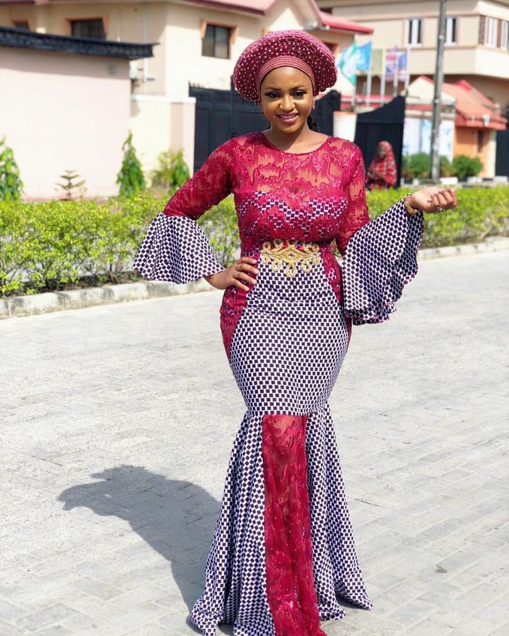 Aso ebi,  Haute couture: Aso ebi,  Ankara Long Gown  