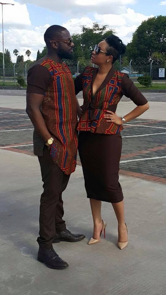 African Couple Matching Outfits On Stylevore 