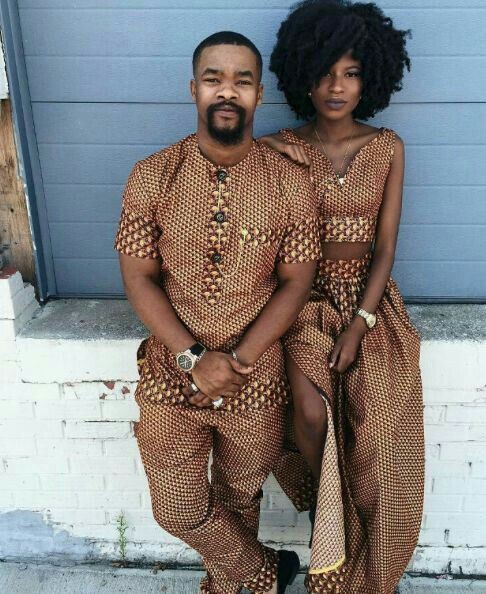 Ankara Styles for Couples 2018,: Matching African Outfits  