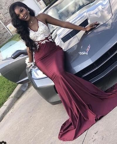 Red prom dress on black girl: party outfits,  Best Prom Outfits  