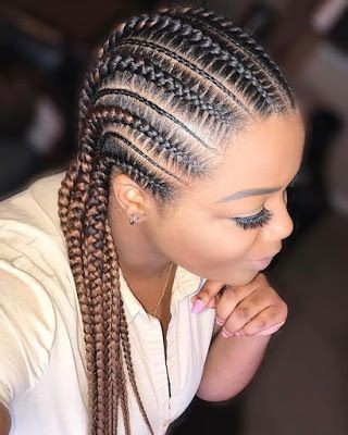 Cornrow hairstyles, Box braids, Lace wig: Lace wig,  Afro-Textured Hair,  Box braids,  African hairstyles,  Mohawk hairstyle,  Braided Hairstyles,  French braid  