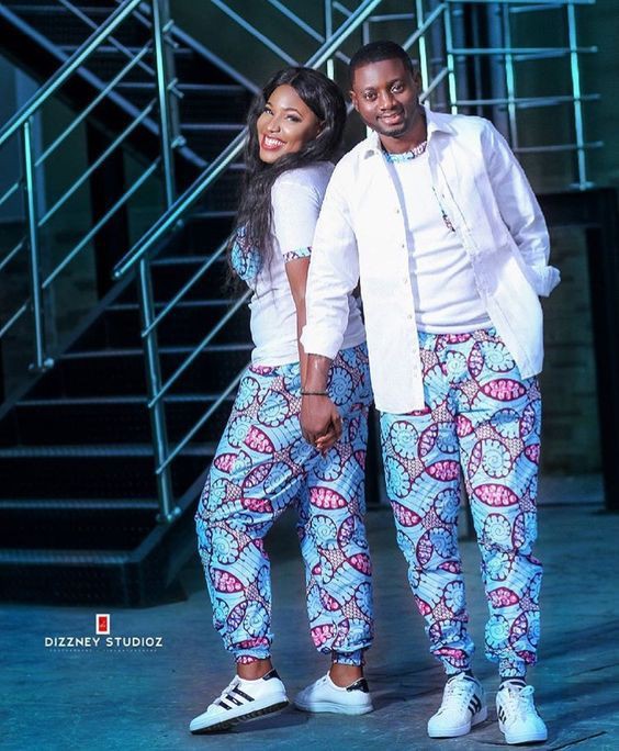 Couples ankara styles: Couple costume,  Matching African Outfits  