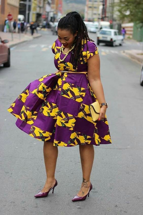 Purple kitenge dresses: Aso ebi,  Plus Size Ankara  