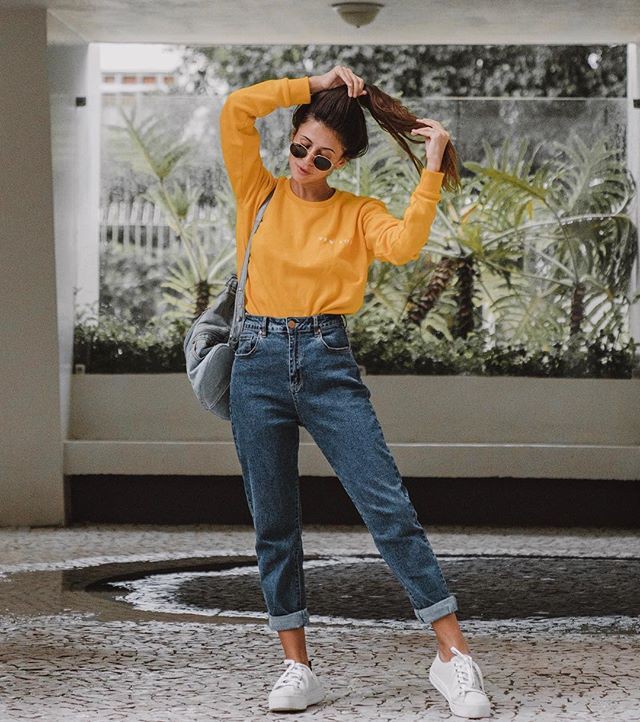 Mom jeans, Casual wear on Stylevore