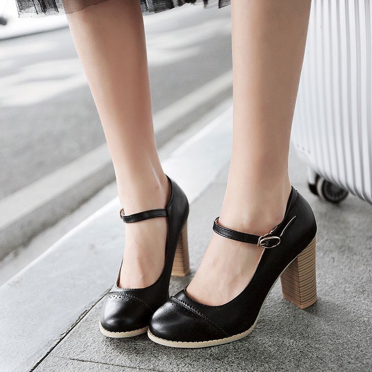 Ankle Strap Rhinestone High Heel Shoes Woman: High-Heeled Shoe,  Court shoe,  Brogue shoe,  Work Shoes Women  