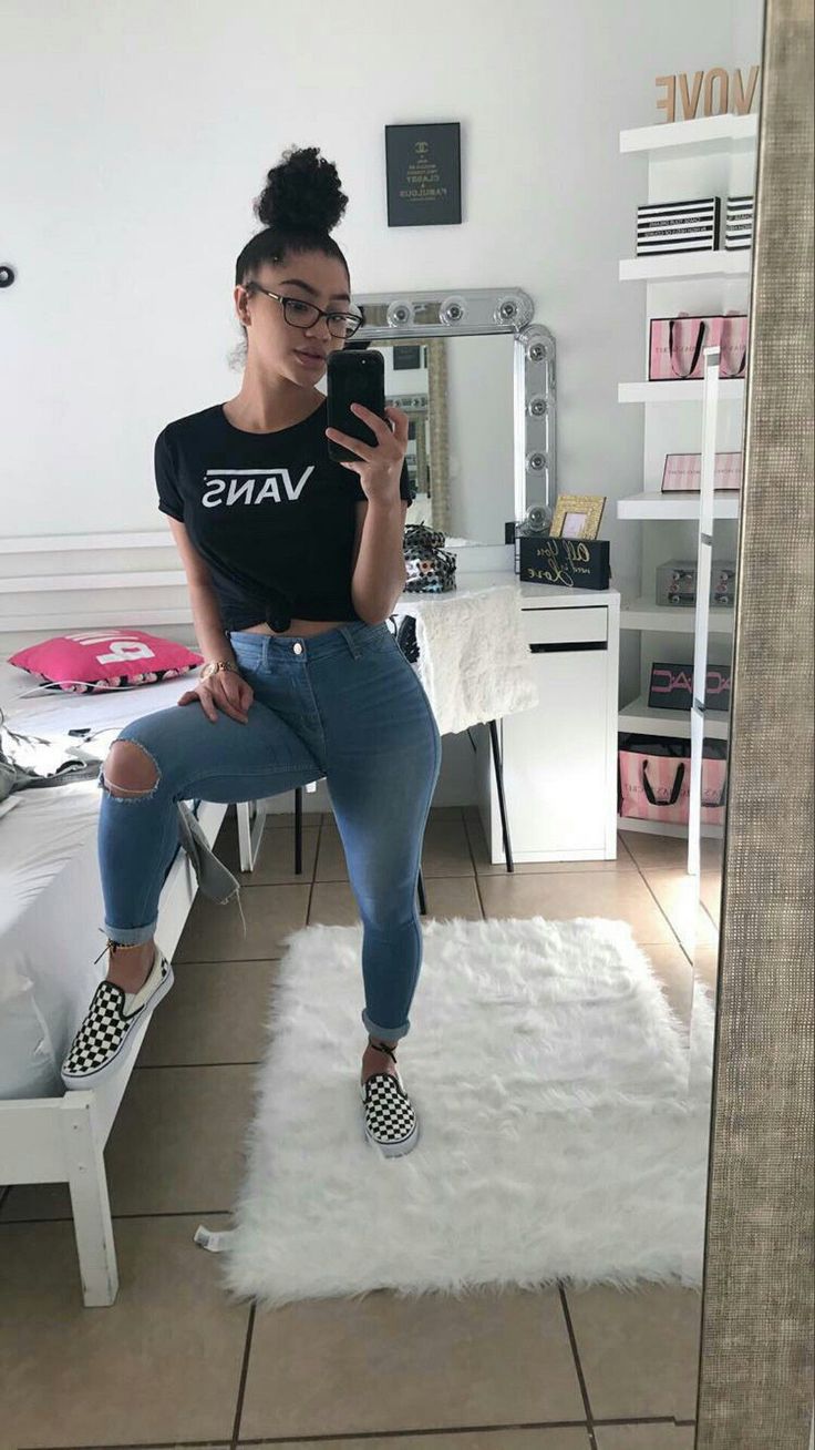 black high top vans outfit