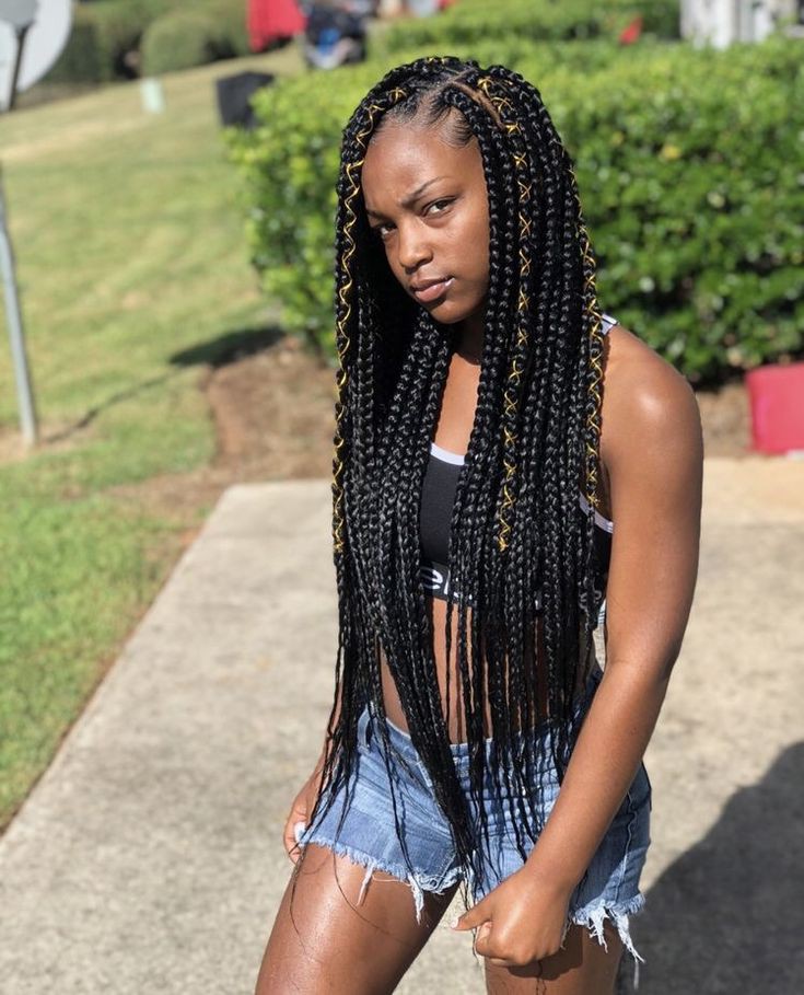 Black girl french lemonade braid hairstyles on Stylevore