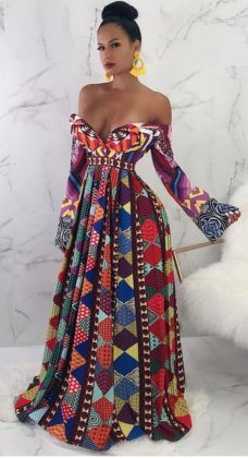 ankara maxi dresses 2019