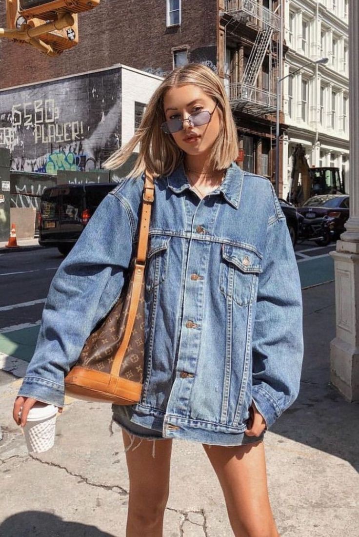 Джинсовка Zara оверсайз