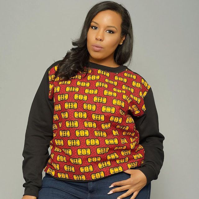 T shirt: Plus Size Ankara  