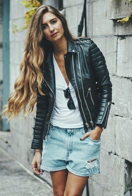 Leather jacket, Photo shoot on Stylevore