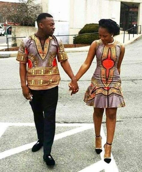 African attires for couples: Clothing Ideas,  Matching African Outfits,  African Girls  