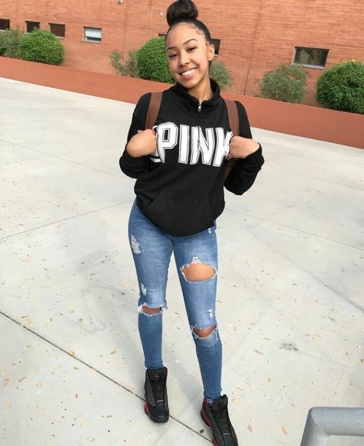 High school black girl outfits: Air Jordan,  Baddie Outfits,  School Outfit  