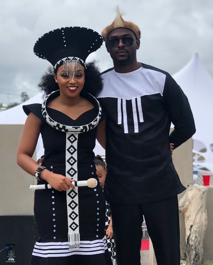 Xhosa traditional attire: Folk costume,  Matching African Outfits  