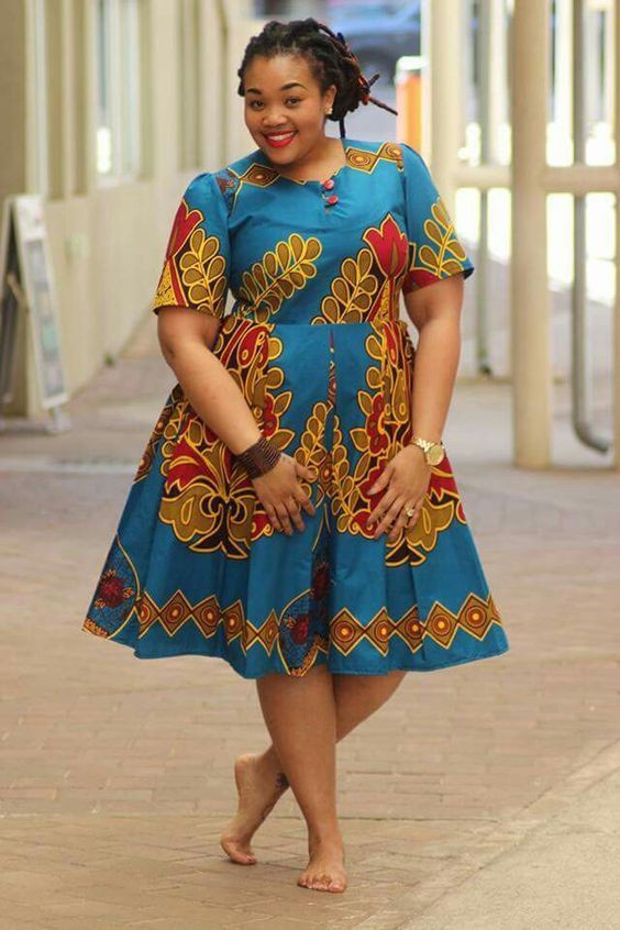 short ankara short gowns for fat ladies