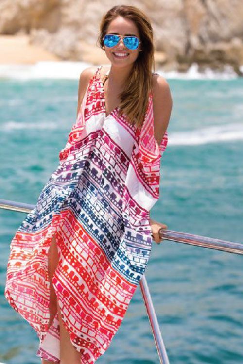 Dress at the beach: Spaghetti strap,  Beach Vacation Outfits,  Boho Dress  