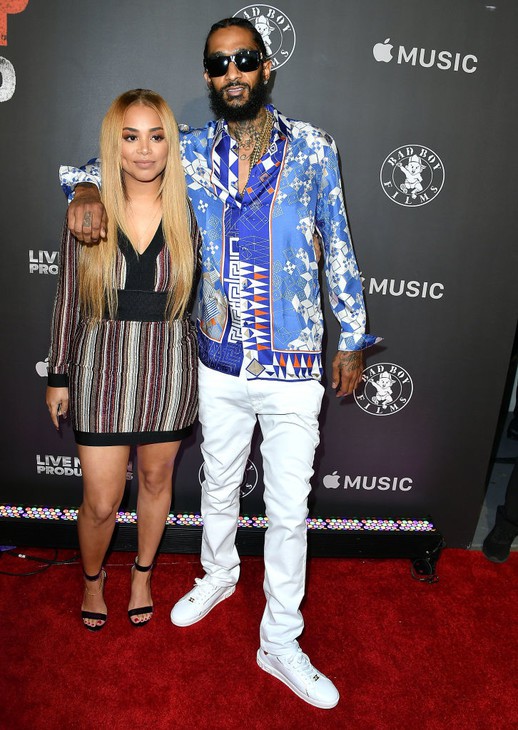 Nipsey Hussle, Nipsey Hussle, Lauren London: Los Angeles,  Red Carpet Dresses,  Terrence J,  Nipsey Hussle,  Lauren London,  Lil Wayne  