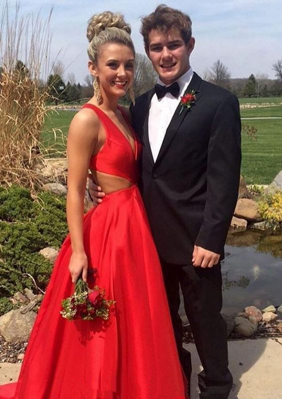 Wedding dress, Ball gown: Cocktail Dresses,  Wedding dress,  Ball gown,  Prom Outfit Couples,  Red Gown  