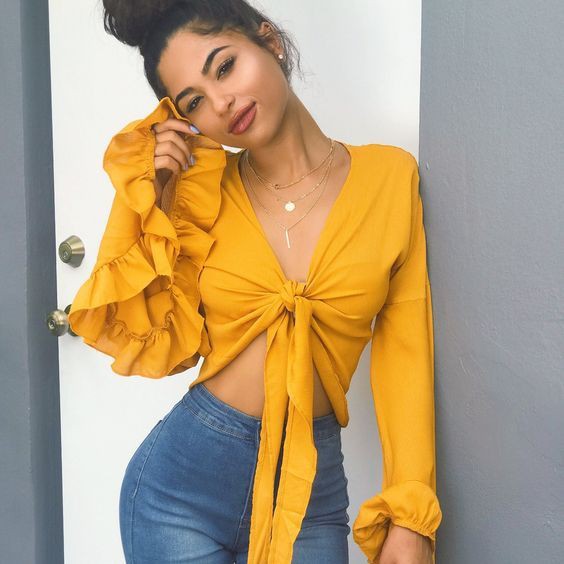 yellow outfits for ladies