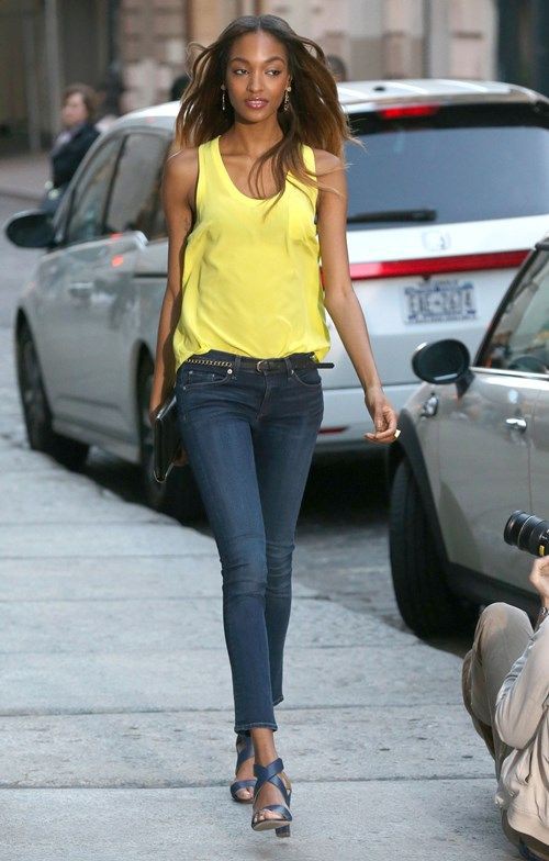 Jourdan Dunn,  Fashion model: Plus-Size Model,  Candice Swanepoel,  Yellow Outfits Girls,  Jourdan Dunn  