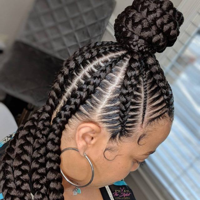 Cornrows French Braid, Box braids on Stylevore