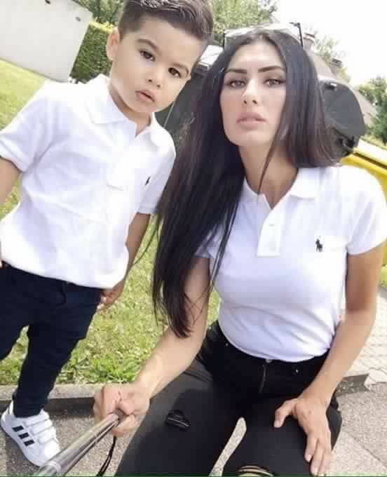 Family Matching Clothes For Mother & Son White T-Shirt & Black Jeans Combination For Mom and Son: Mom And Son  