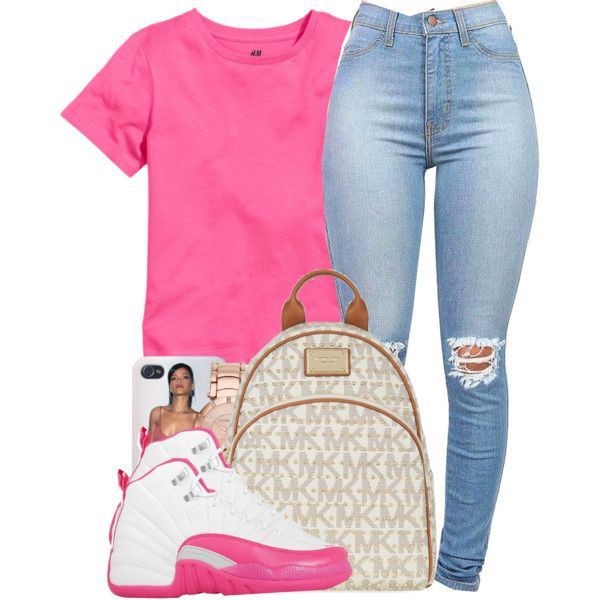 Deadly pink 12 outfit: Air Jordan,  Jordan Outfits Polyvore  