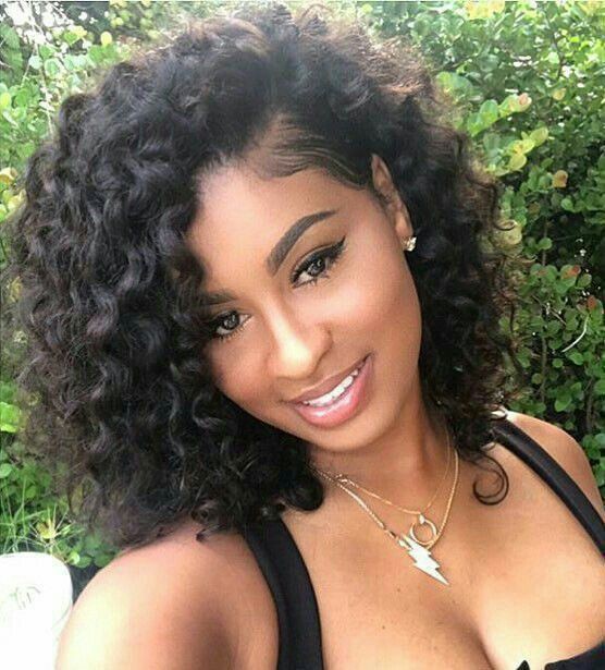 Black women curly hairstyles on Stylevore
