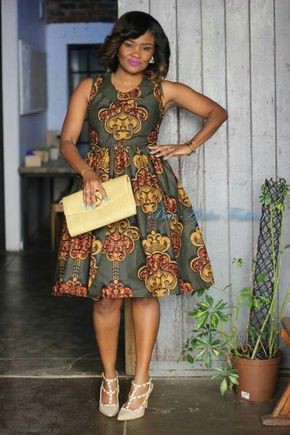 Flare ankara dresses: Vintage clothing,  Aso ebi  