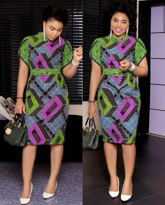 Ankara styles 2019, Long Dress on Stylevore