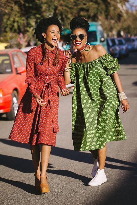 Hot and Stylish South African Shweshwe Dresses: 