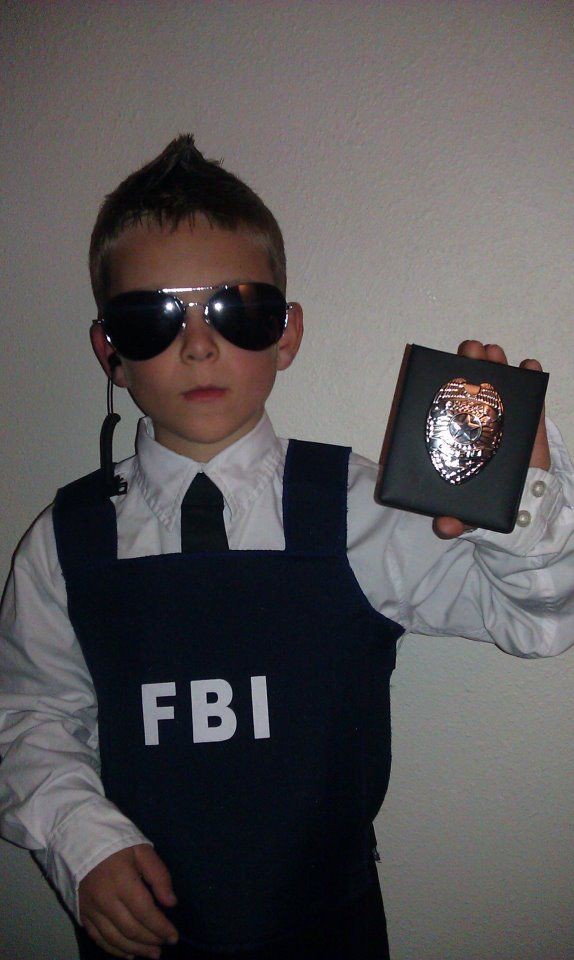 Kids Fbi Costume Ideas: Halloween costume,  Helpers Day Outfits,  party outfits,  Police Costume  