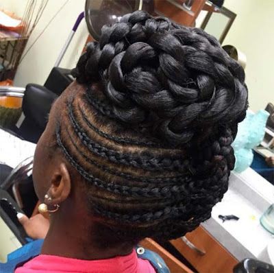 Goddess Braids Updo On Stylevore