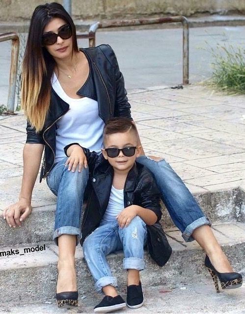 Mom & Son - Matching Fashion Dress: Mom And Son,  T-Shirt Outfit  