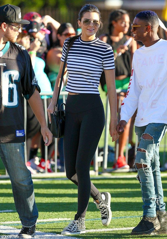 Quincy brown and kylie jenner: Kylie Jenner,  Kendall Jenner,  Los Angeles,  Kris Jenner,  Chris Brown,  Legging Outfits  