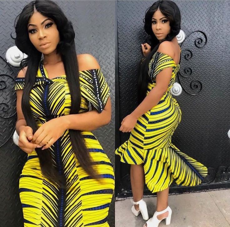 styles for short ankara gown