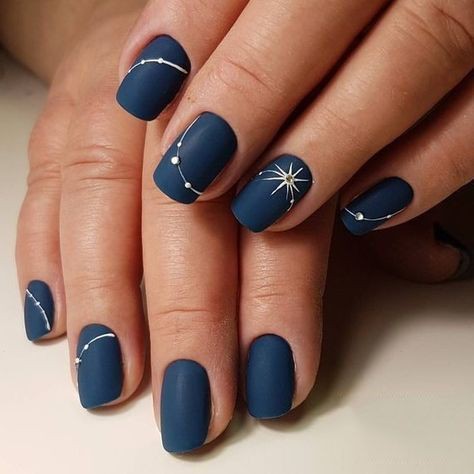 Blue Acrylic Nails On Dark Skin On Stylevore