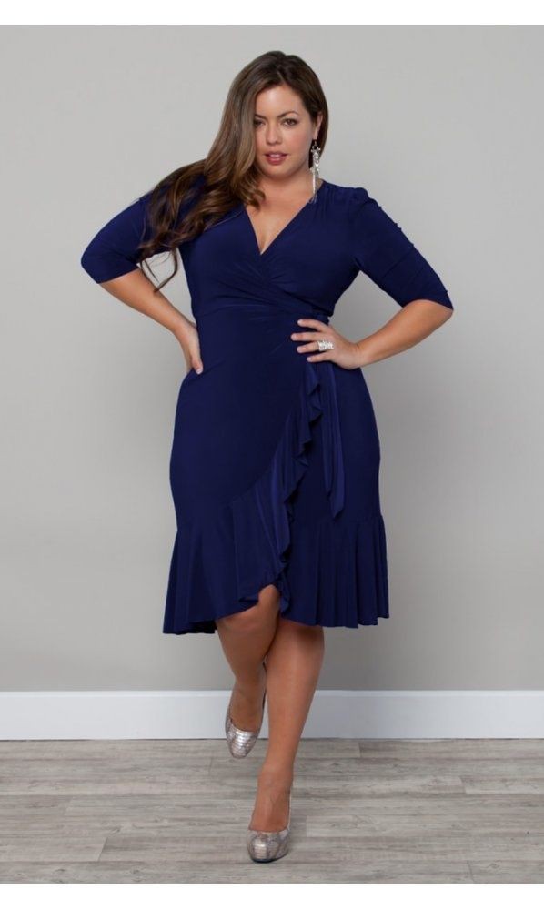 Wrap dresses for plus size on Stylevore