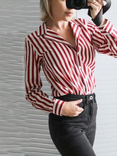 Summer Striped Shirt For Teens on Stylevore