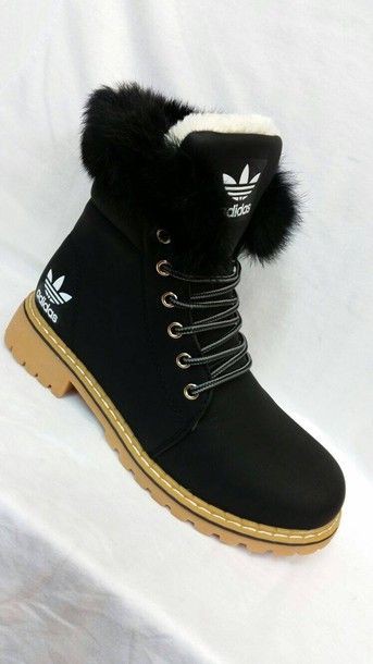 adidas fur trim boots