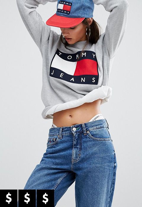 tommy hilfiger crop top outfit