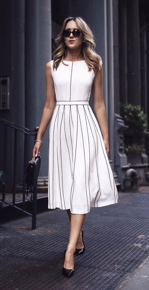 Innovative ideas for midi dresses: Sleeveless shirt,  Pencil skirt,  Maxi dress,  Summer Cotton Outfit  