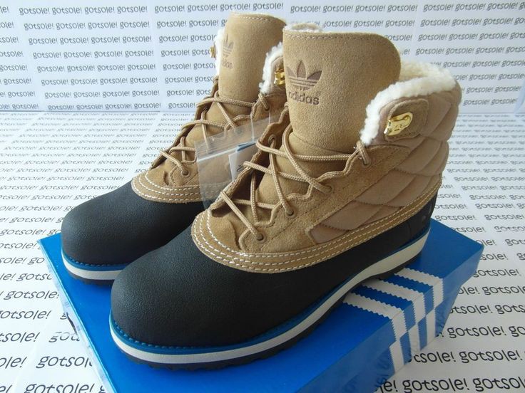 black adidas boots with fur