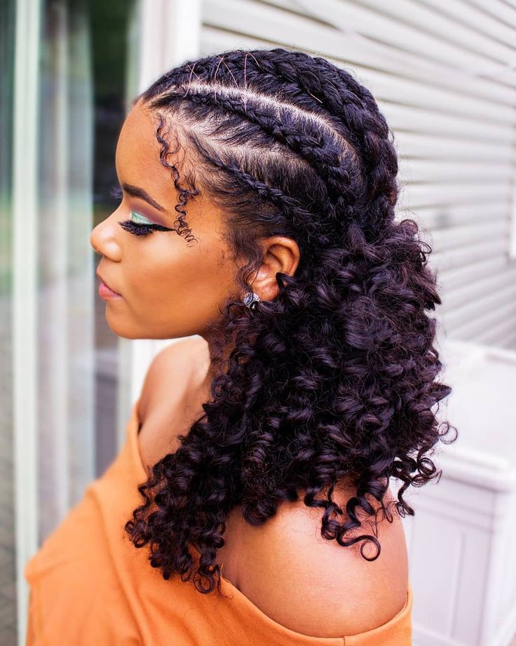 Nice and perfect ideas for natural hair braids on Stylevore