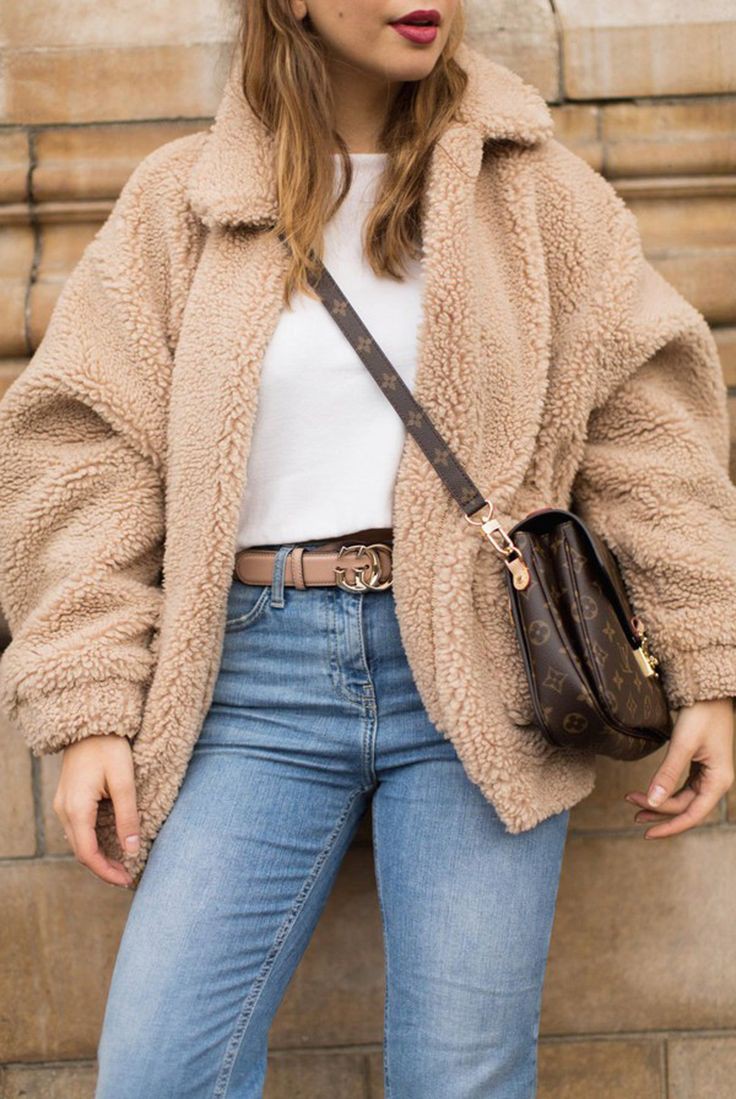 Teddy Bear Jacket By Emma Chamberlain on Stylevore