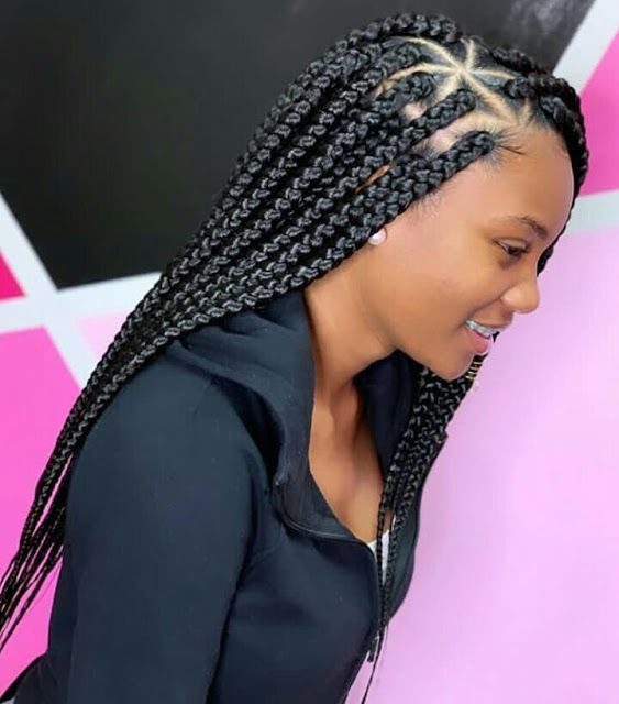 42 Chunky Cool Jumbo Box Braids Styles in Every Length